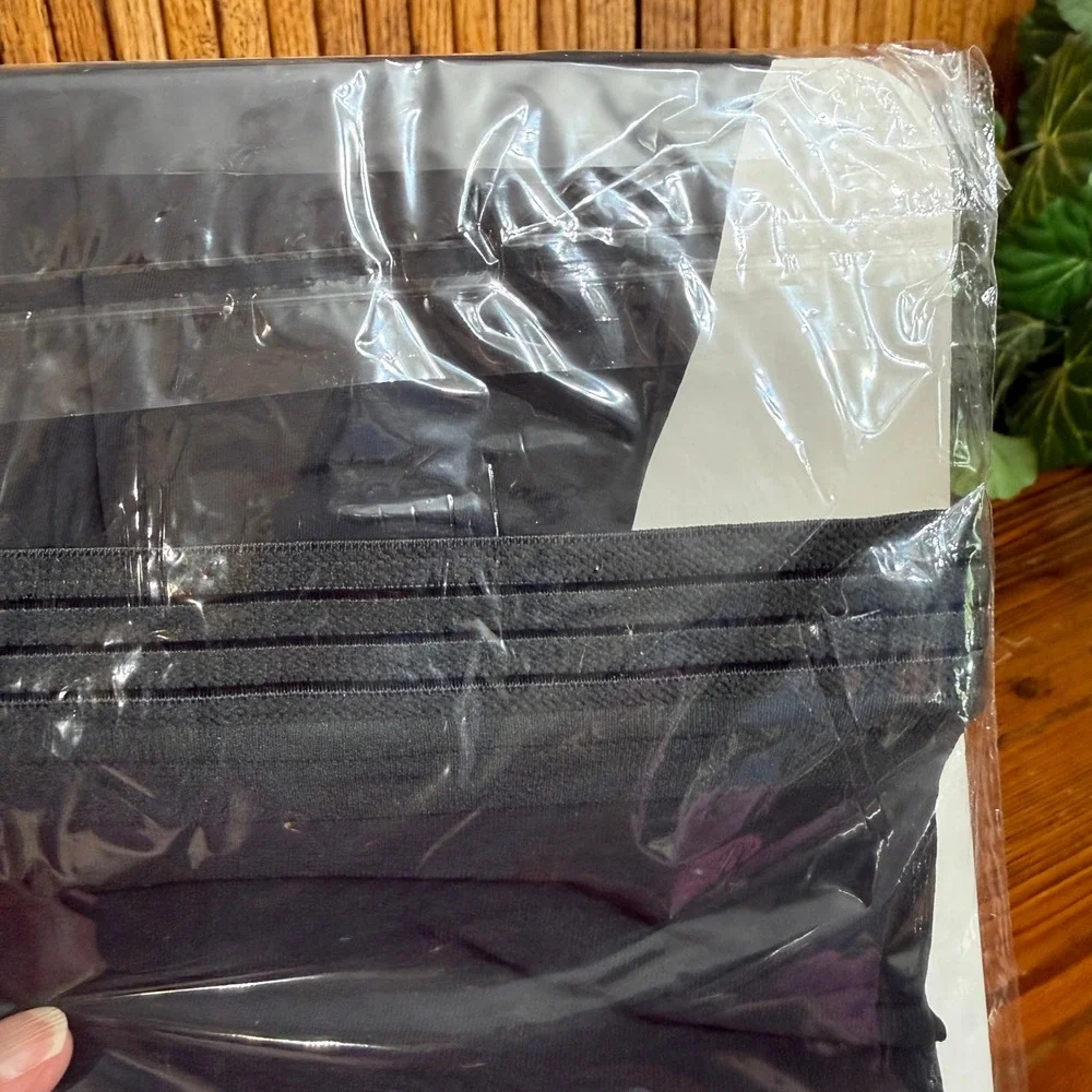 Unbranded Tights Women Size C Soft Black New 281 Nylon Spandex Opaque Hosiery